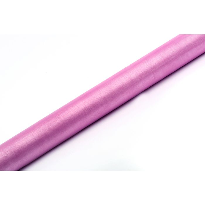 Organza Tafelloper Roze - 9 Meter