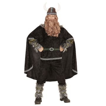 Viking krijger kostuum met cape voor heren