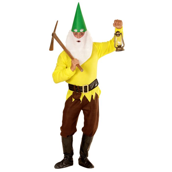 Kerstman kostuum voor heren in geel