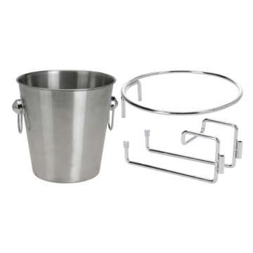Champagnekoeler m. houder voor op tafel - 20x20 cm