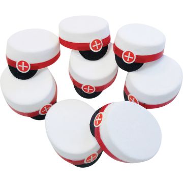 Mini Studentenmuts Rood 8x - 2,5 cm