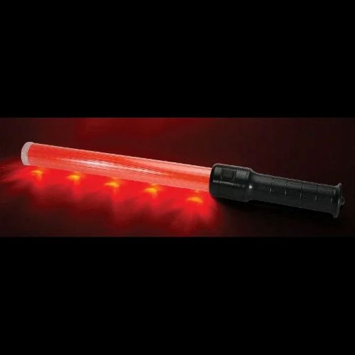 Verkeersstaf met oranje LED-licht