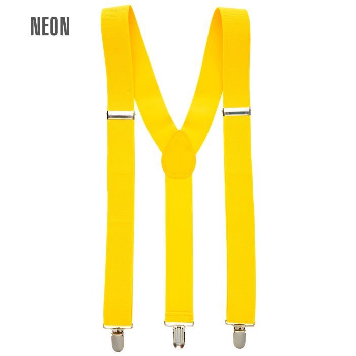 Neon gele bretels - onesize