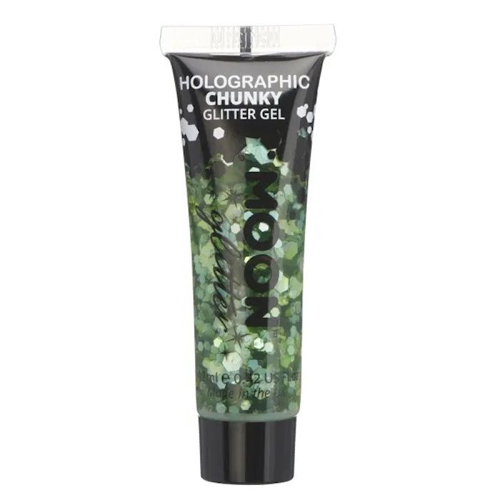 Holografische Chunky Glitter Gel Groen 12 ml Moon Creations
