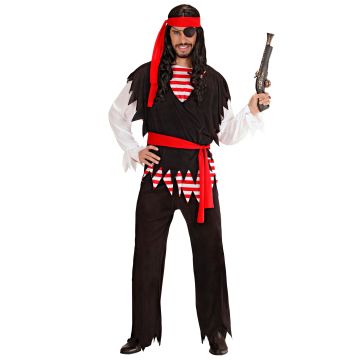 Klassiek piratenkostuum met vest voor heren
