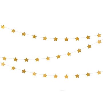 Gouden Ster Guirlande - 3,6 meter