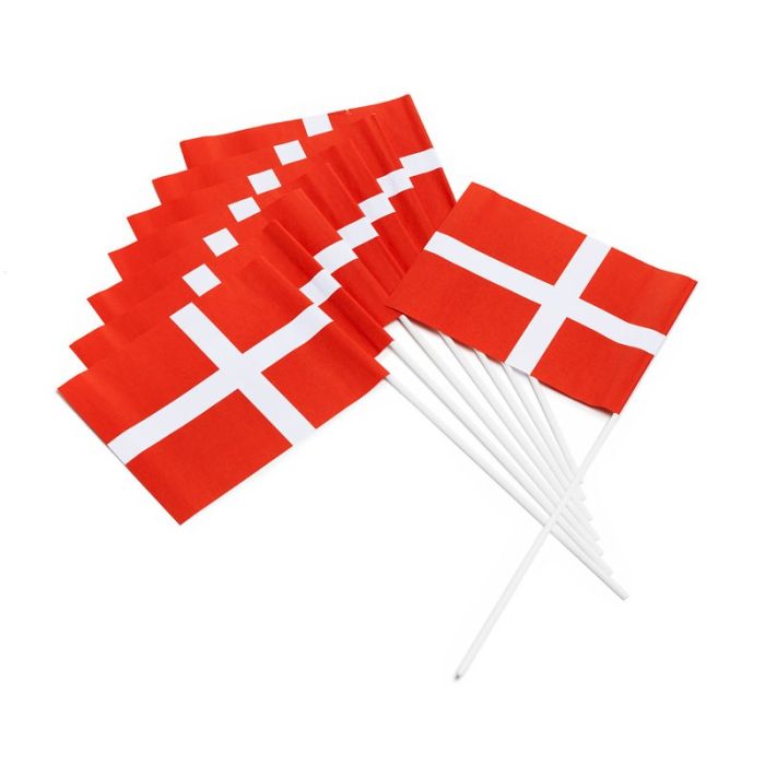 Denemarken vlag dannebrog 10x - 40 cm
