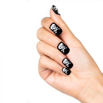 Kunstnagels met piratmotief 24x