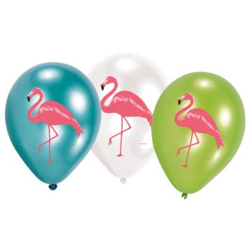 Flamingo Ballonnen 6x - 27,5 cm