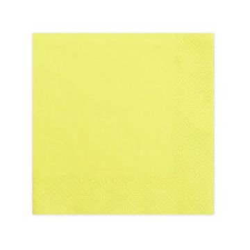 Gele servetten 20x - 33x33 cm