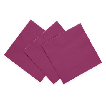 Paarse servetten 20x - 33x33cm