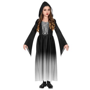 Gothic Lady kostuum in grijs voor meisjes