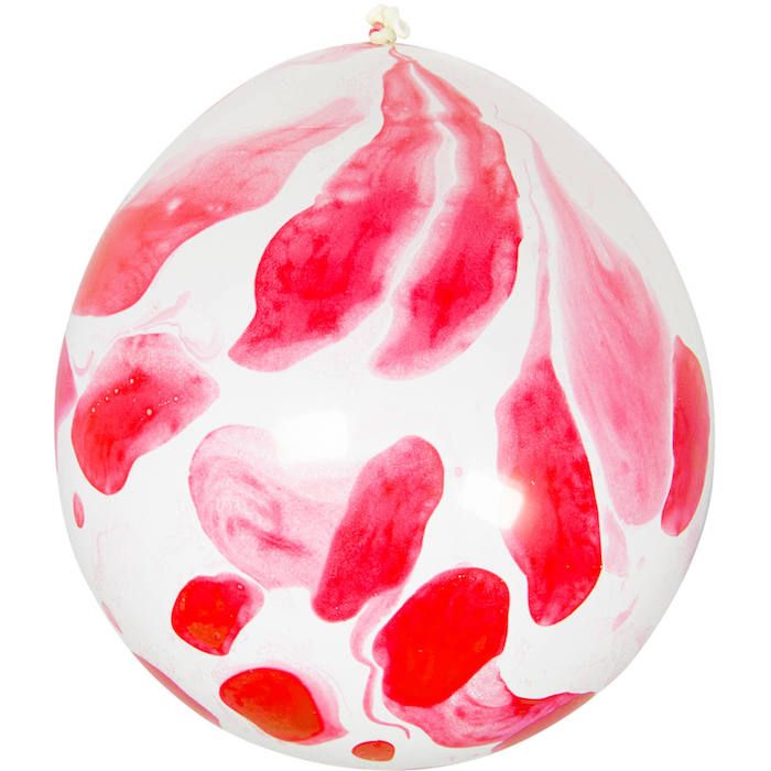 Ballonnen Met Bloedvlekken 6x - 30 cm