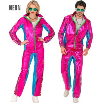 Roze retro disco trainingspak - 2 delen