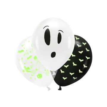 UV halloween ballonnen 3x - 27cm