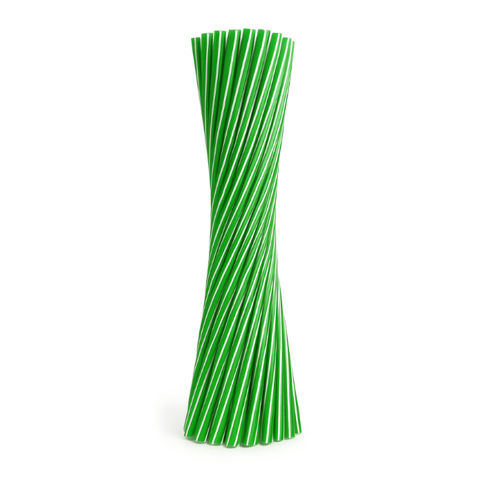 Rietjes groen 6x220 mm herbruikbaar 50x