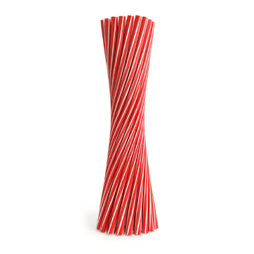 Rietjes rood 6x220 mm herbruikbaar 50x