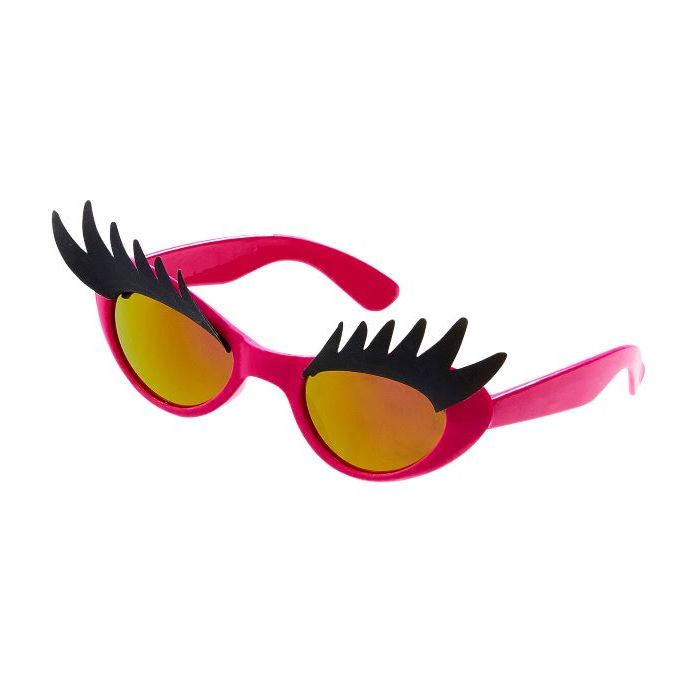 Wimper zonnebrillen in roze - onesize