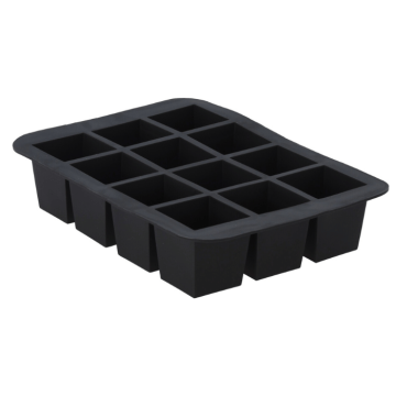 Rubberen ijsblokjesvorm voor 12x 4x4x4 cm ijsblokjes