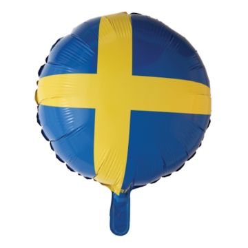 Zweden Folieballon Rond - 45 cm