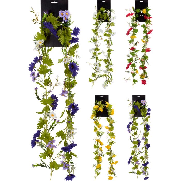 Kunstmatige bloemen guirlande 180 cm