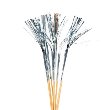 Zilveren cocktailprikkers 10x - 24 cm
