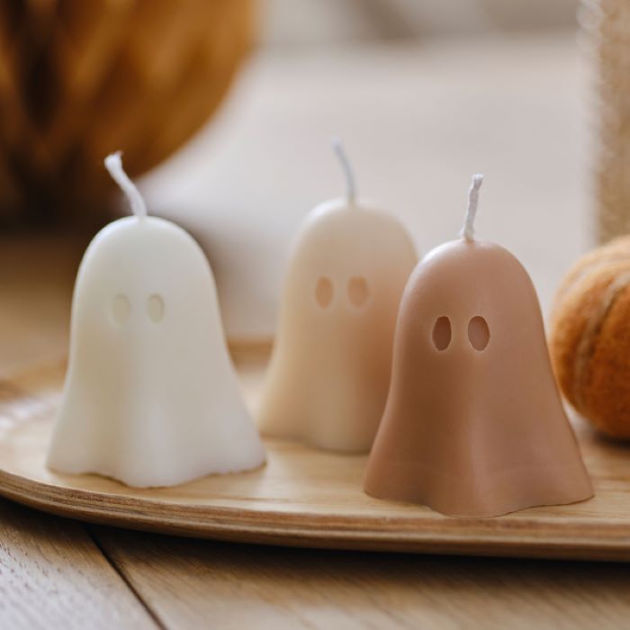 Halloween spook kaarsen - 3x 