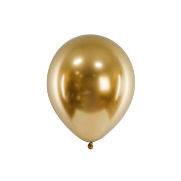 Goud Chrome Ballonnen 10x - 30 cm