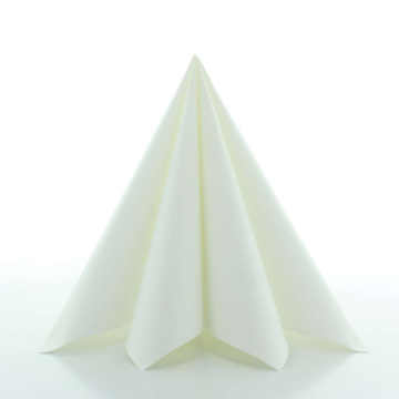 Luxe servetten wit 12x - 40x40 cm