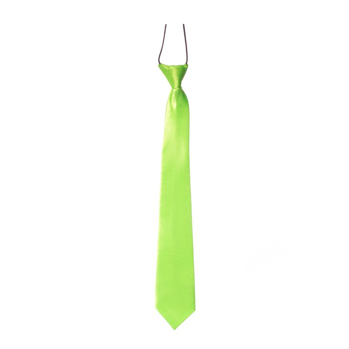 Neon stropdas 50 cm groen