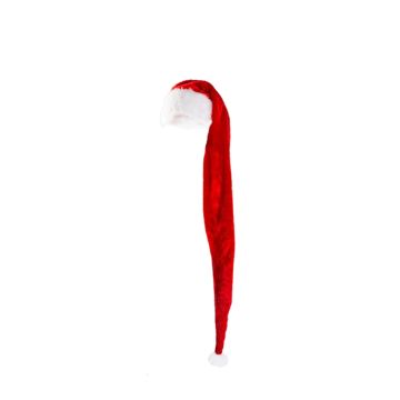 Extra lange kerstmanmuts rood - onesize