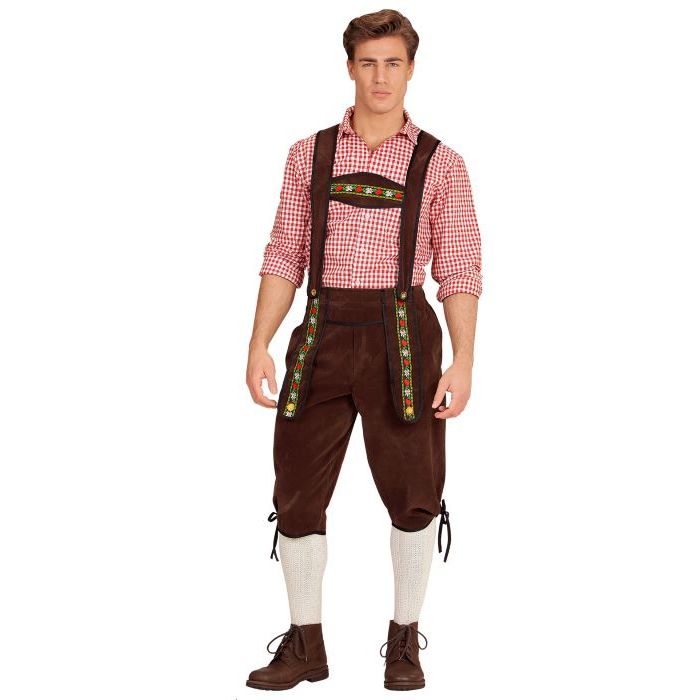 Tiroolse lederhosen broek bruin