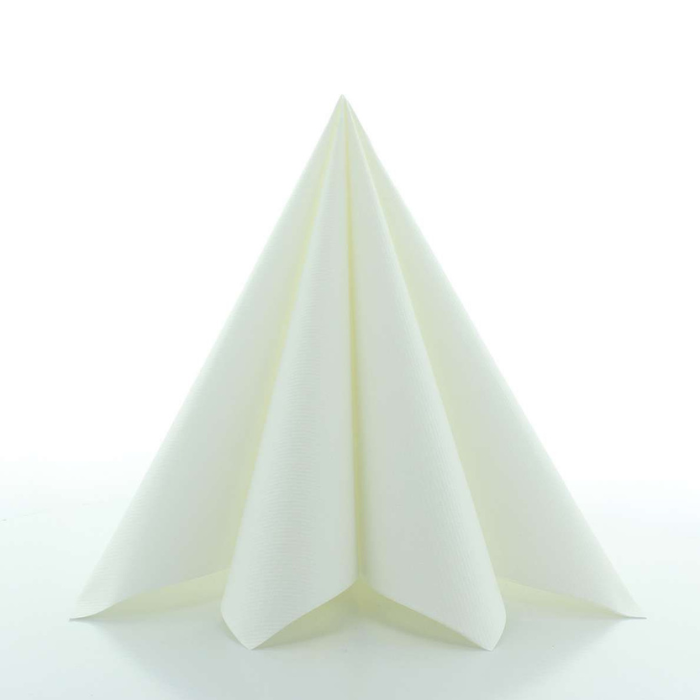 Luxe servetten wit 12x - 40x40 cm