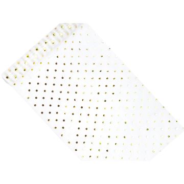 Organza Tafelloper in Wit Met Gouden Stippen - 9 Meter