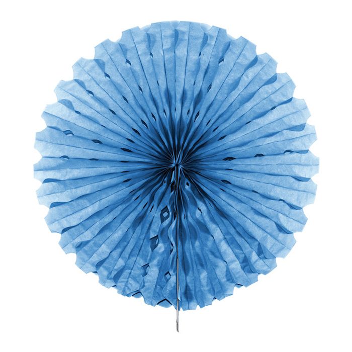 Lichtblauwe Honeycomb rozet - 45 cm