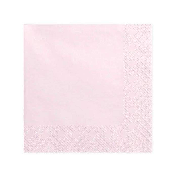 Roze servetten 20x - 33x33 cm