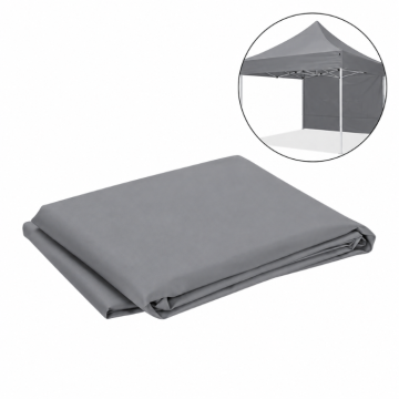 Zijwand voor partytent Easy up 3x2 m grijs