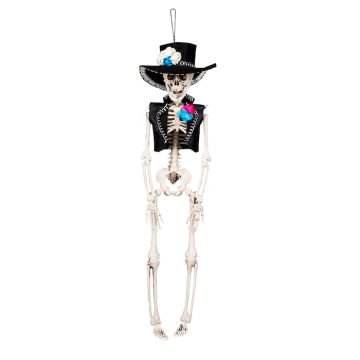 Hangende Día de los Muertos skeletman - 40 cm