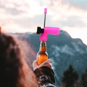 Fles bierbong stopwatch 23 cm
