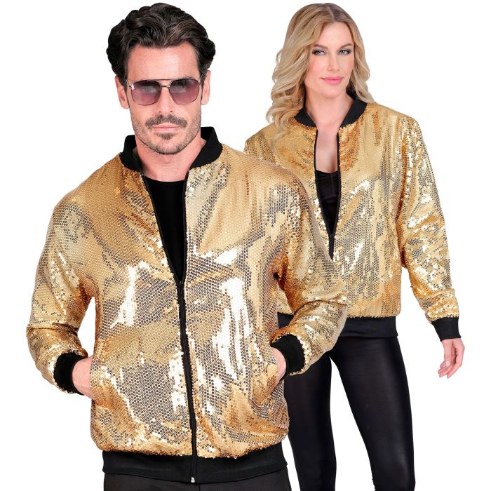 Gouden sequins bomberjack