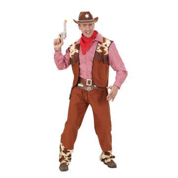 Cowboy kostuum met shirt en vest