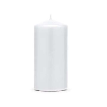 Mat Witte Kaarsen 6x - 12 x 6 cm