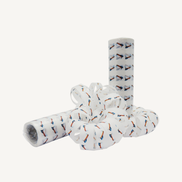 Studentenmuts Serpentines Rood 2x - 4 m