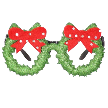 Kerstbril met Kerstkrans