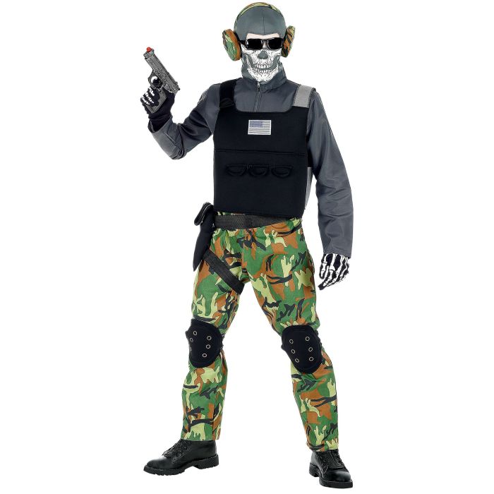 Skeletsoldaat kostuum voor jongens