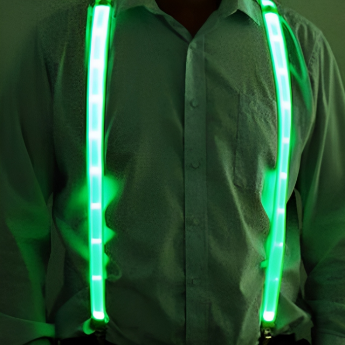 Groene LED suspenders neon 