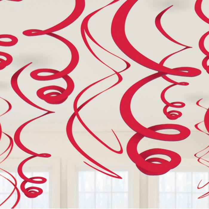 Rode Swirls 12x - 55 cm