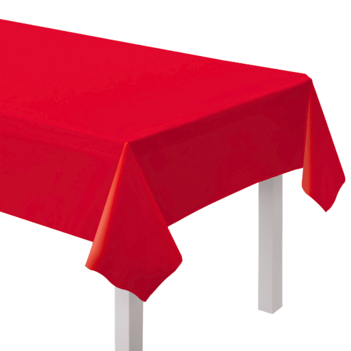 Rood papieren tafelkleed - 120x180 cm