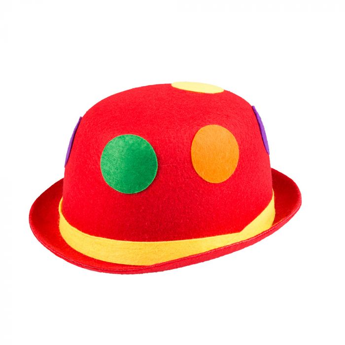 Clownsbowler in Rood 