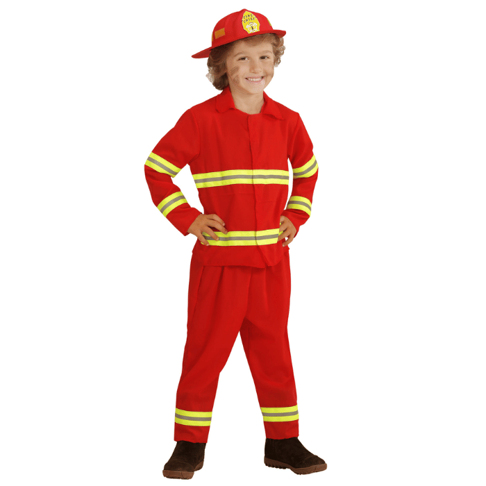 Rood brandweer kostuum voor kinderen